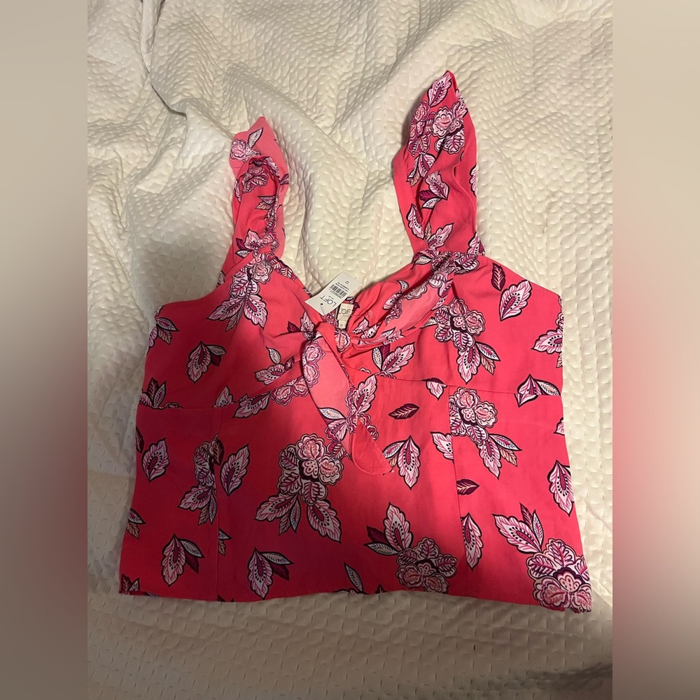 NWT LOFT Floral Pink Women's Top